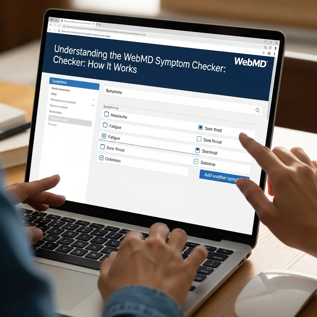 Symptom checker process illustration