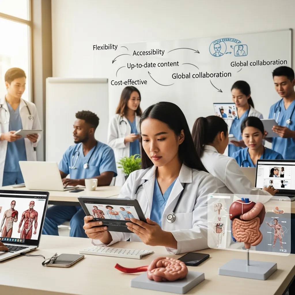 Benefits of online medical learning platform