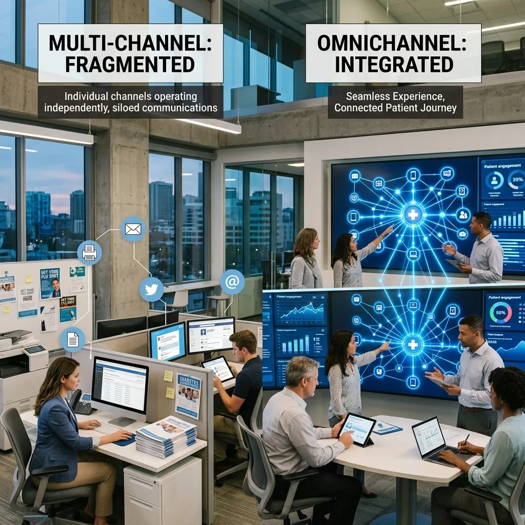 Multi-channel vs omnichannel healthcare marketing